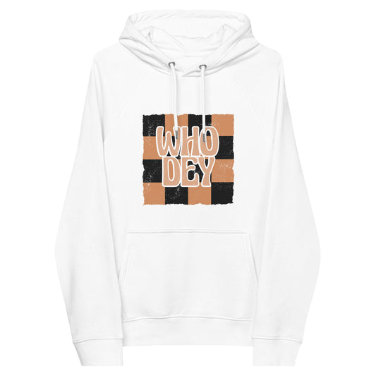 Who Dey Checkered Hoodie