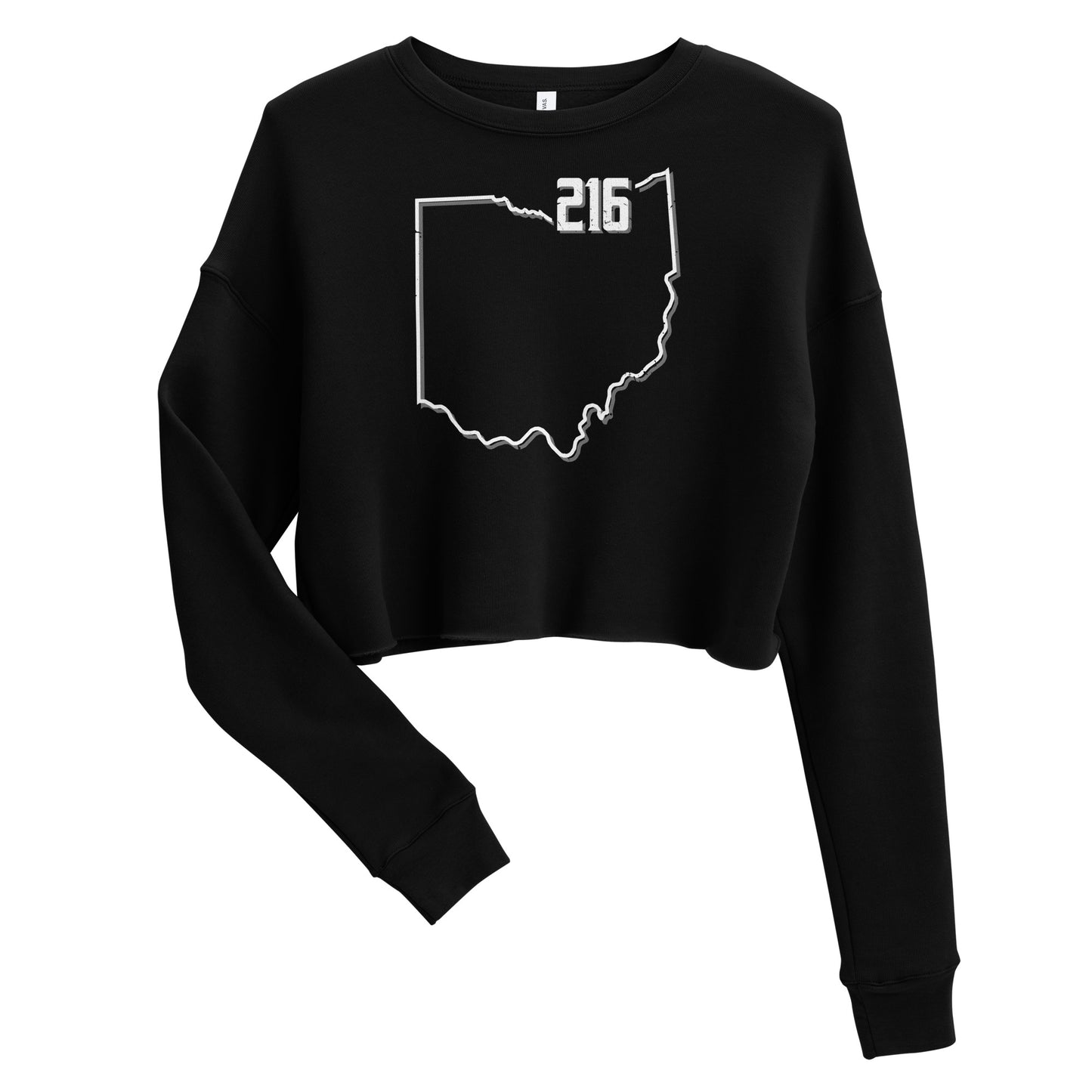 Rooted in Ohio 216 Crop Sweatshirt