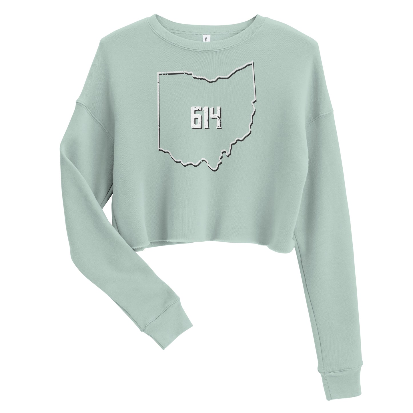 Rooted in Ohio 614 Crop Sweatshirt